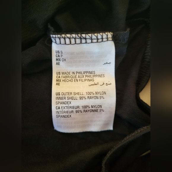 Women's Black bodysuit partial sheer with cutouts & snaps Size Small - Picture 7 of 8